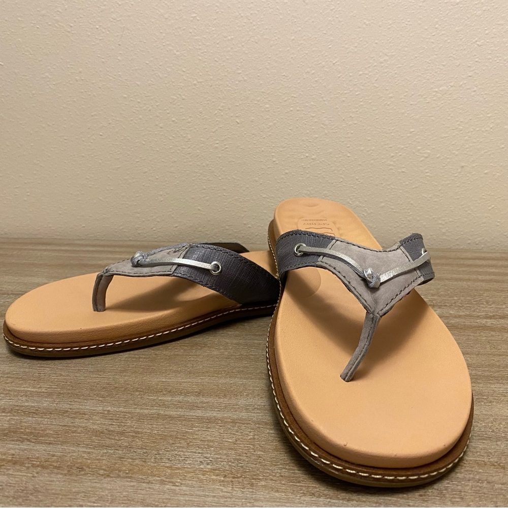 Sperry Waveside Plushwave Thong With Leather Uppe… - image 1